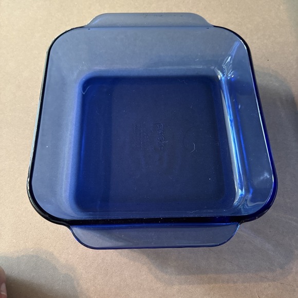 Pyrex 233-R 3 QT Cobalt Blue Glass 13 x 9 x 2 Casserole Baking Dish Lasagna Pan - Picture 5 of 6